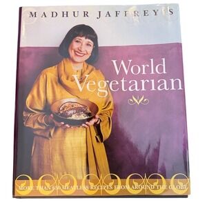 Madhur Jaffrey's World Vegetarian Cookbook 1st Ed‎ Hardcover 650+ Recipes 1999